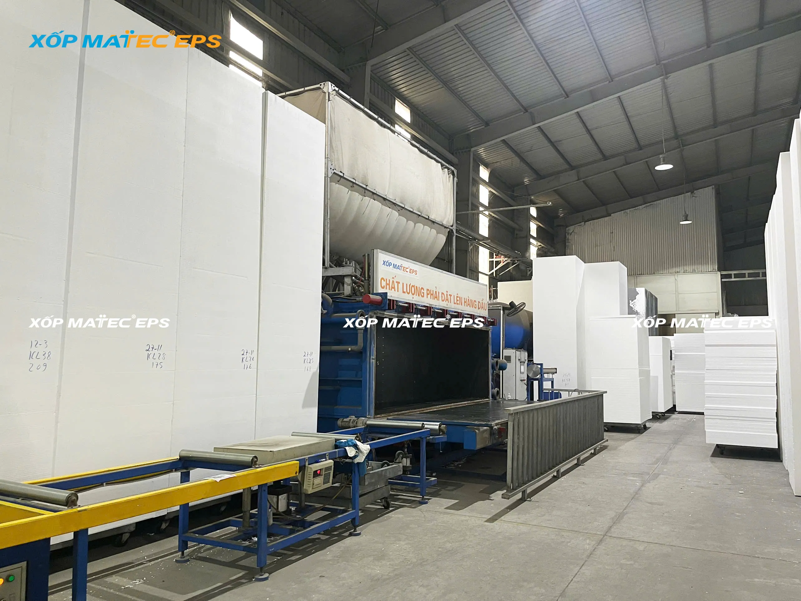 Nhà máy Xốp EPS Matec sản xuất xốp cách nhiệt